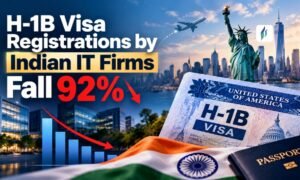 H-1B Visa Registrations by Indian IT Firms Fall 92%