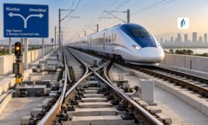 Read more about the article Mumbai-Ahmedabad Bullet Train Track Change at High Speed Explained